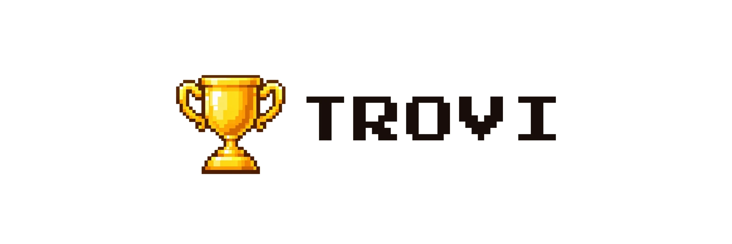 Trovi banner: pixel chest and the words Run. Discover. Unlock.